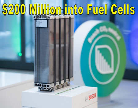 Bosch Invests 200 Million into Fuel Cell Stacks