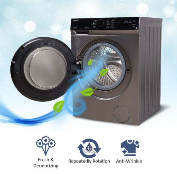 Less consumption and more performance with the Toshiba Washer Dryer