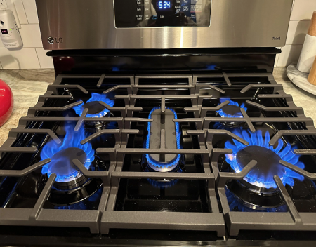 New gas range burners are uneven Is this normal?