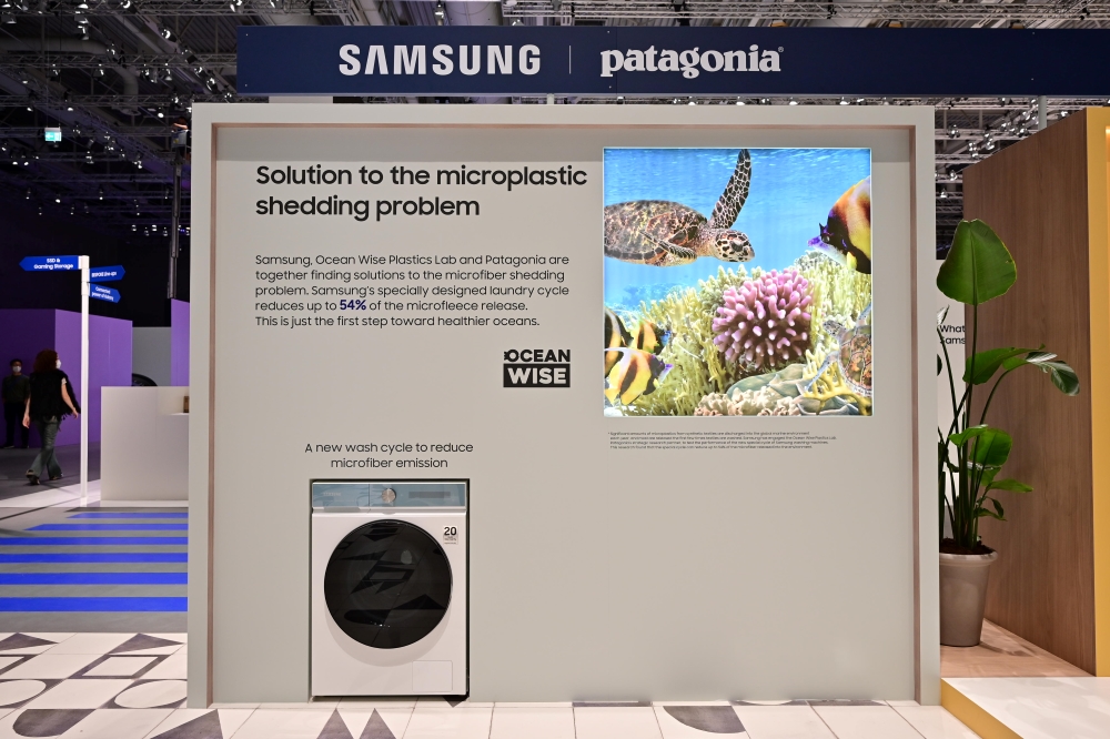 Samsung washing machine reduces microplastic to 54