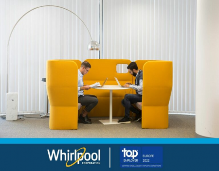 Whirlpool EMEA certified Top Employer Europe 2022